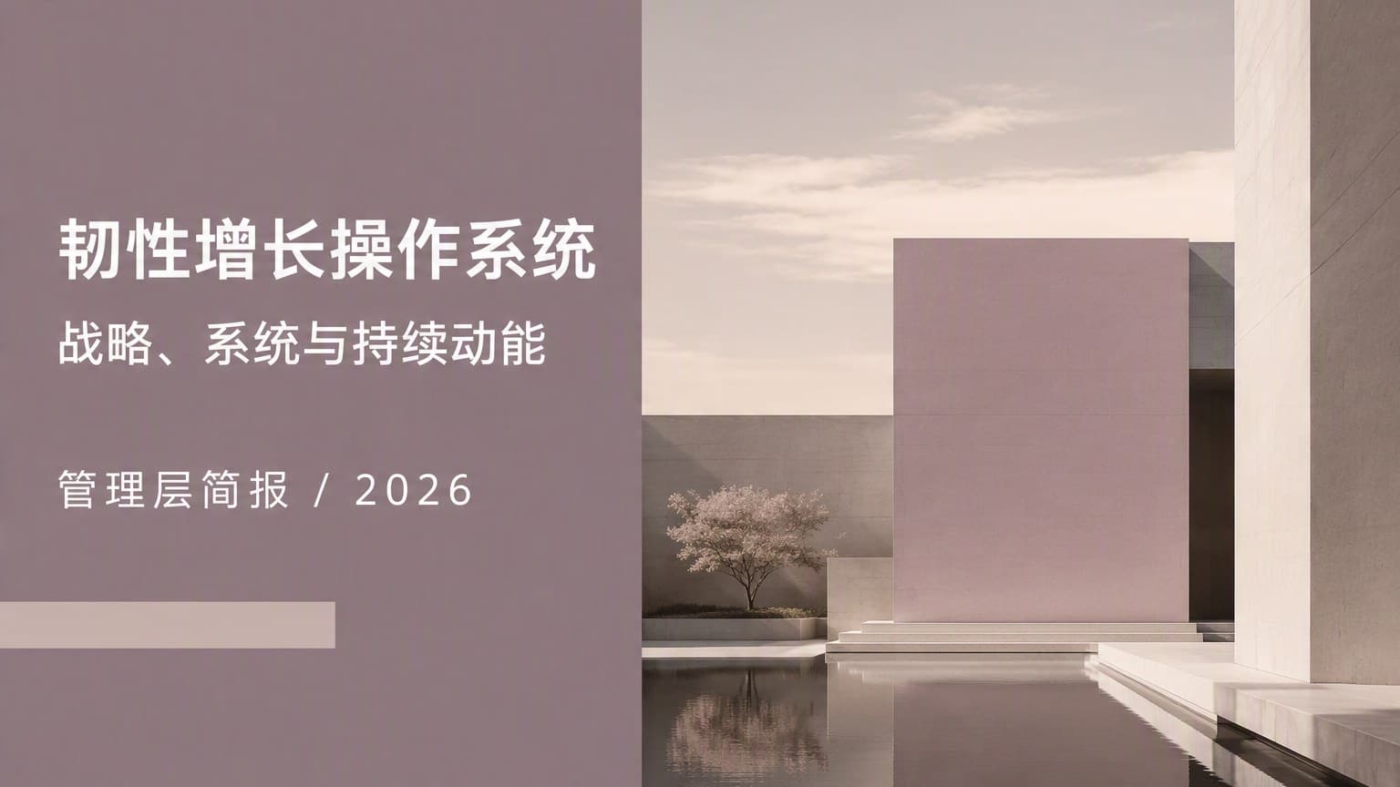 灰紫 · 分屏 × 色块 × 画册 模板封面