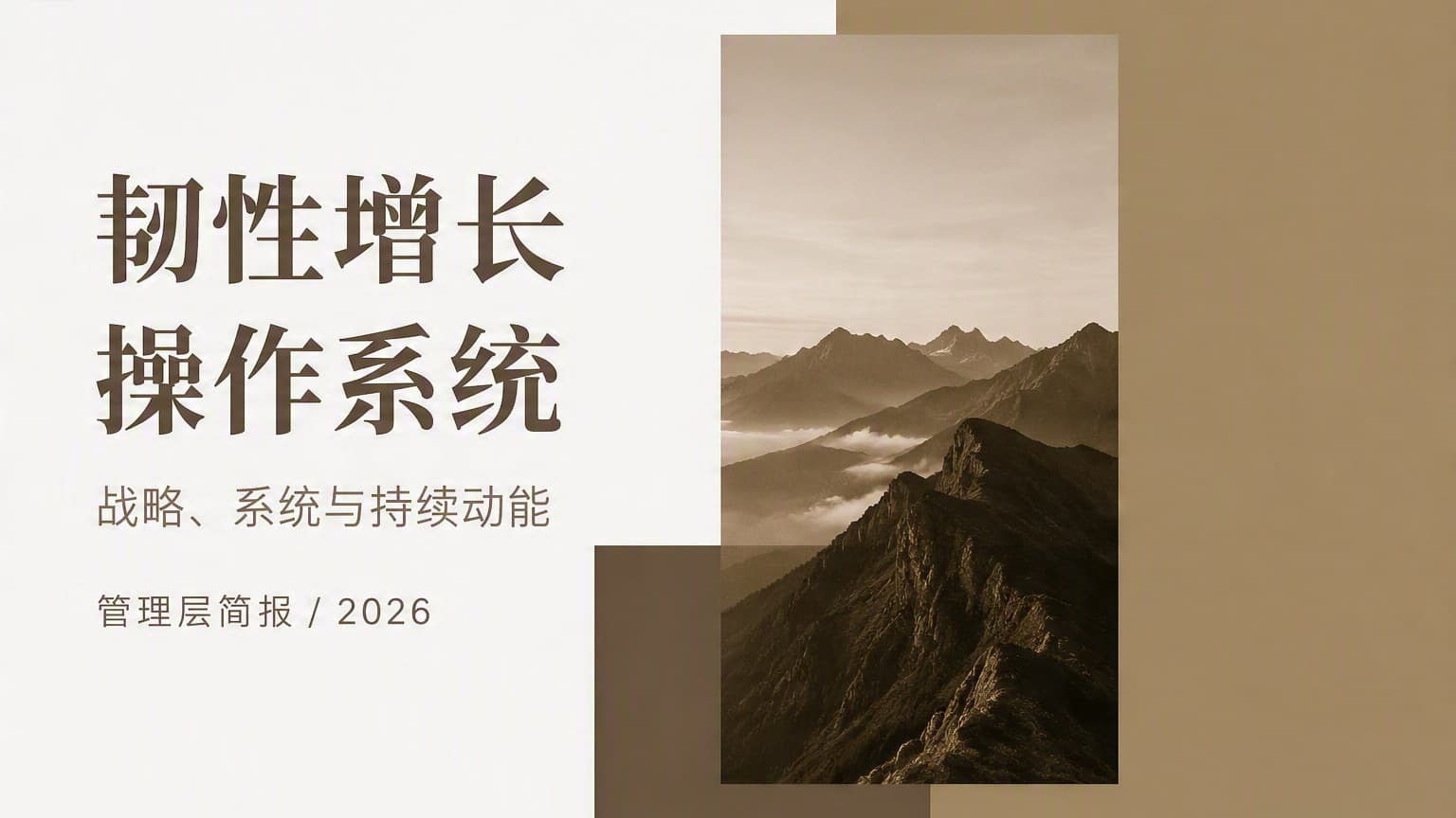 大地 · 非对称 × 画册 模板封面